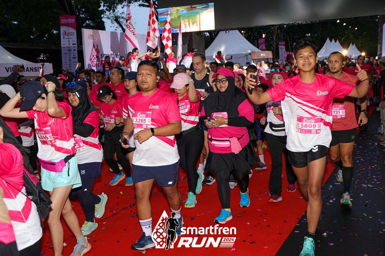 Race photo from Smartfren Run 2024