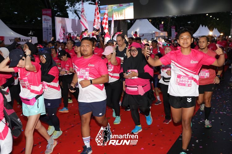 Race photo from Smartfren Run 2024
