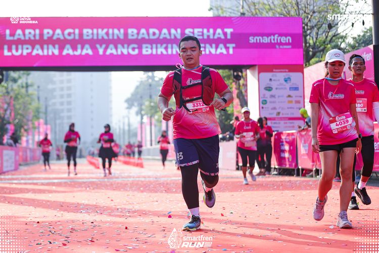 Race photo from Smartfren Run 2025 