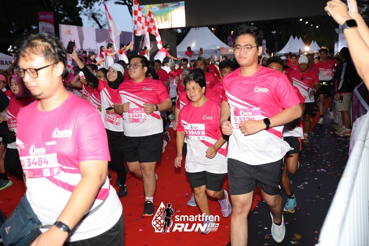 Race photo from Smartfren Run 2024