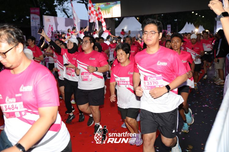 Race photo from Smartfren Run 2024