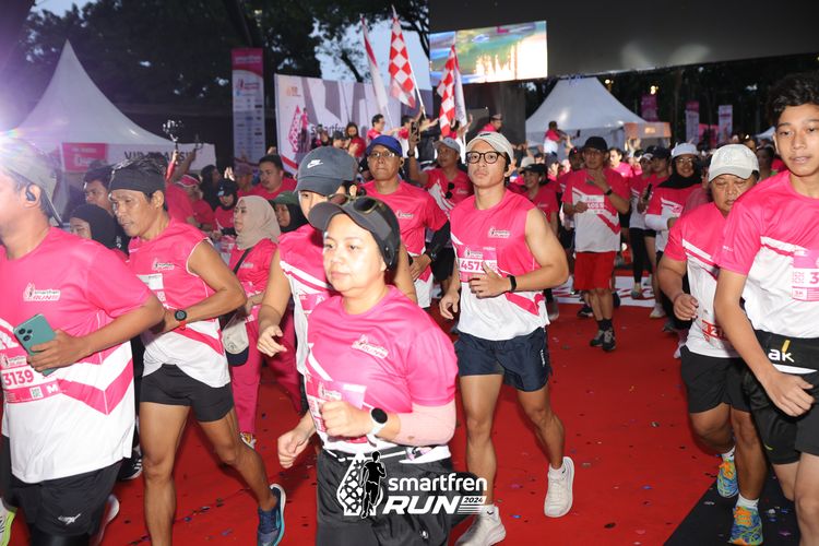 Race photo from Smartfren Run 2024