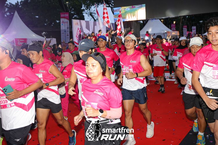 Race photo from Smartfren Run 2024