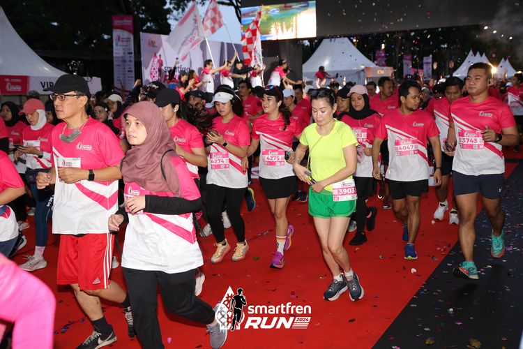 Race photo from Smartfren Run 2024
