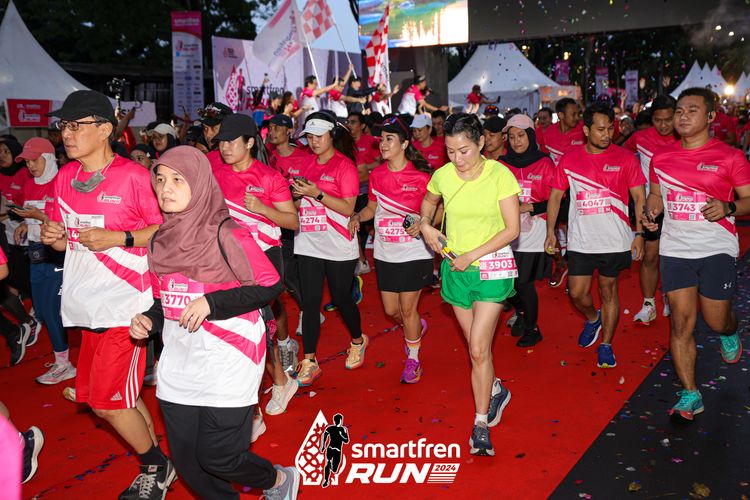 Race photo from Smartfren Run 2024