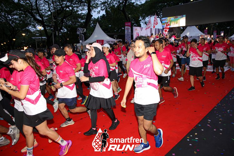 Race photo from Smartfren Run 2024
