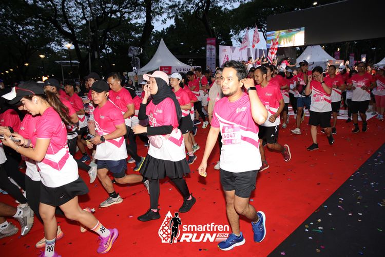 Race photo from Smartfren Run 2024