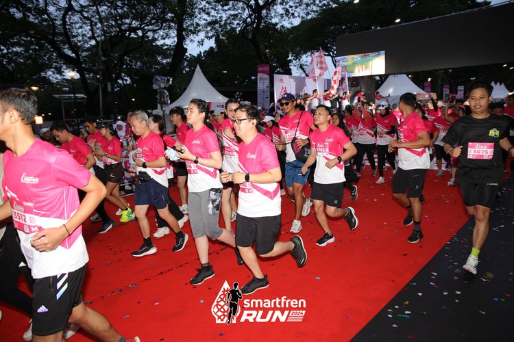 Race photo from Smartfren Run 2024