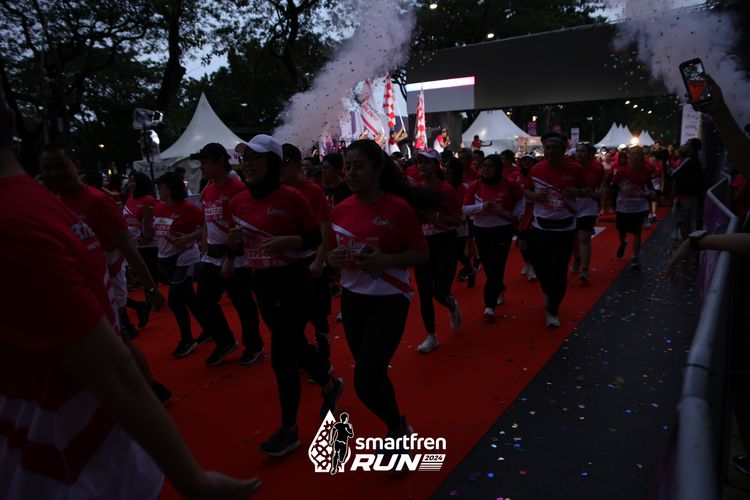 Race photo from Smartfren Run 2024