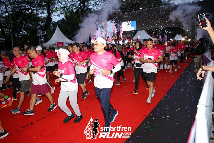 Race photo from Smartfren Run 2024