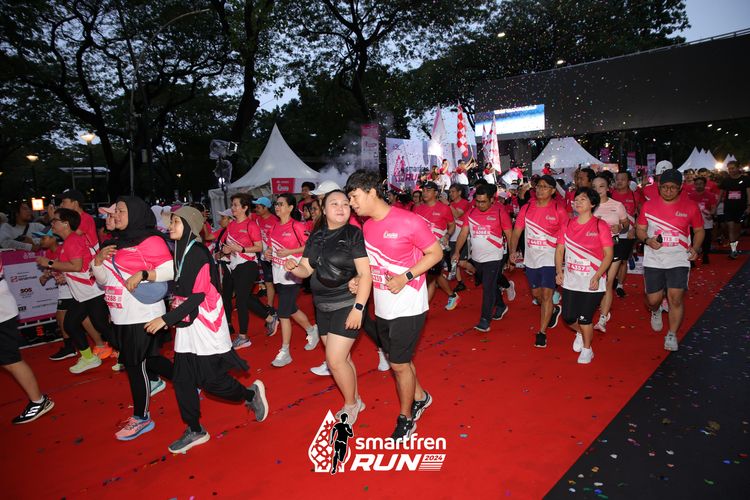 Race photo from Smartfren Run 2024