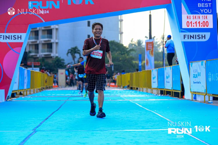 Race photo from Nu Skin Run 10K