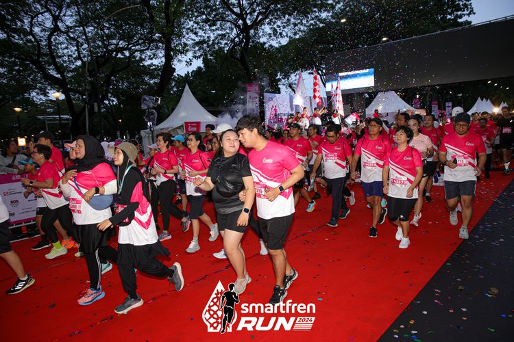 Race photo from Smartfren Run 2024
