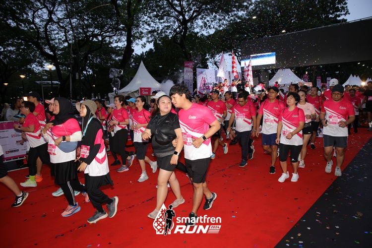 Race photo from Smartfren Run 2024