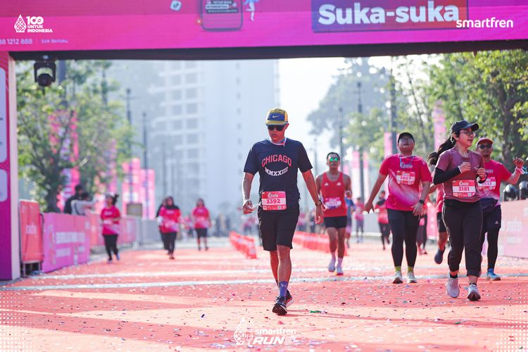 Race photo from Smartfren Run 2025 