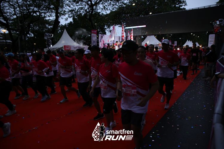 Race photo from Smartfren Run 2024