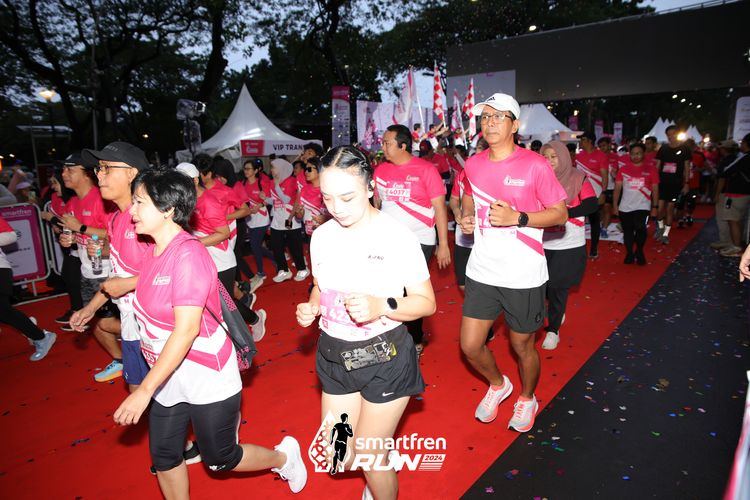 Race photo from Smartfren Run 2024