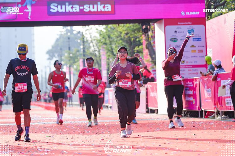 Race photo from Smartfren Run 2025 