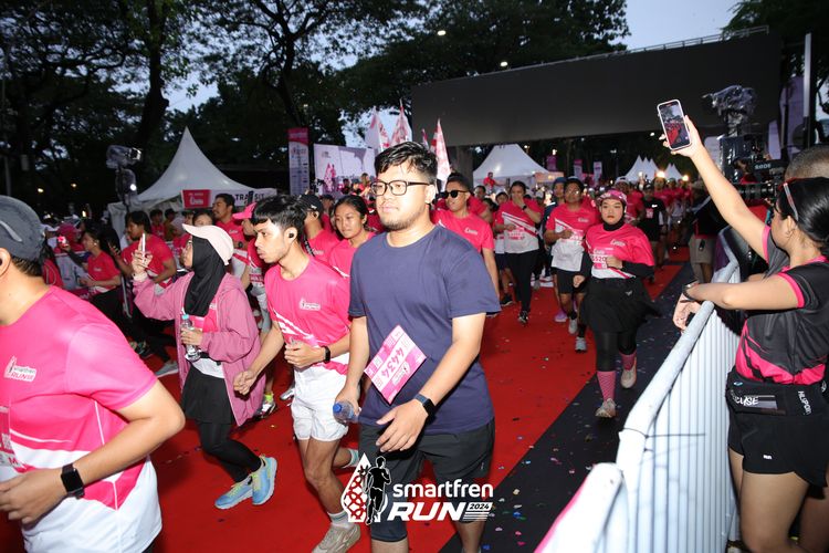 Race photo from Smartfren Run 2024