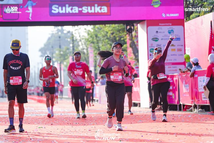 Race photo from Smartfren Run 2025 