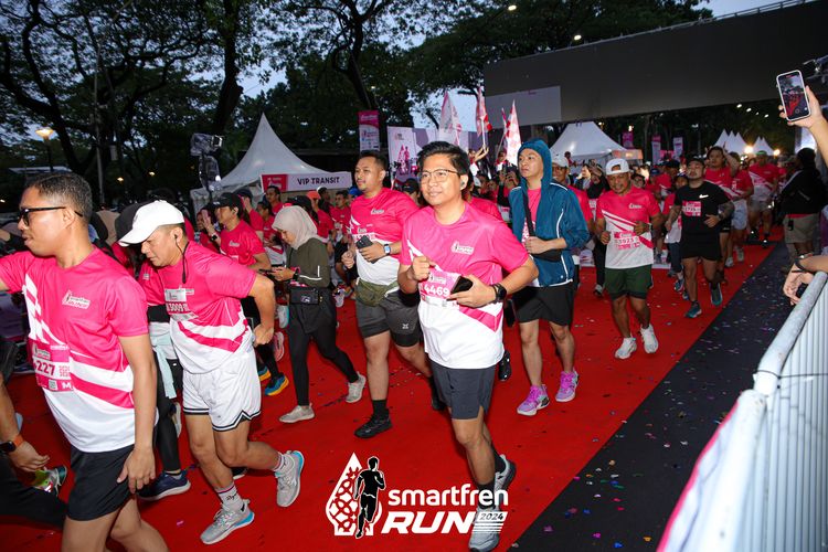Race photo from Smartfren Run 2024