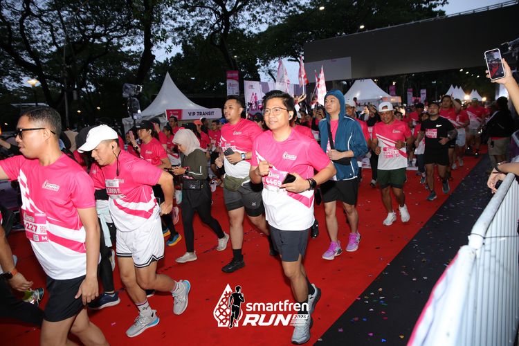 Race photo from Smartfren Run 2024