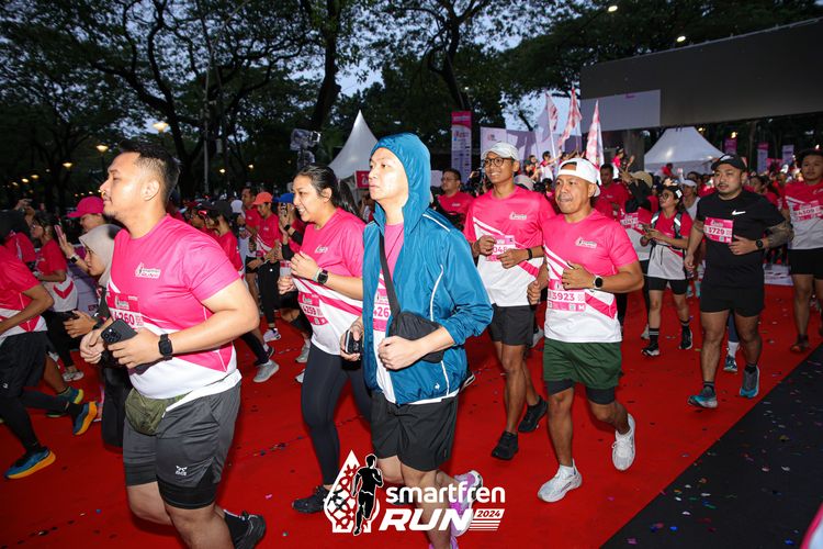 Race photo from Smartfren Run 2024