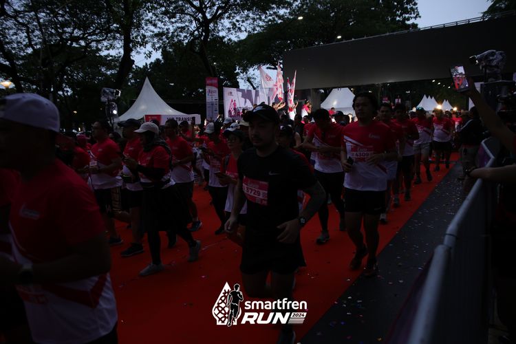 Race photo from Smartfren Run 2024