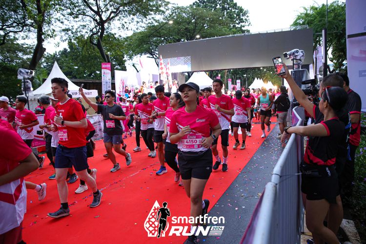Race photo from Smartfren Run 2024