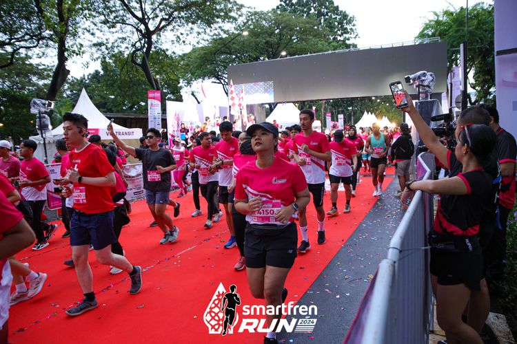 Race photo from Smartfren Run 2024