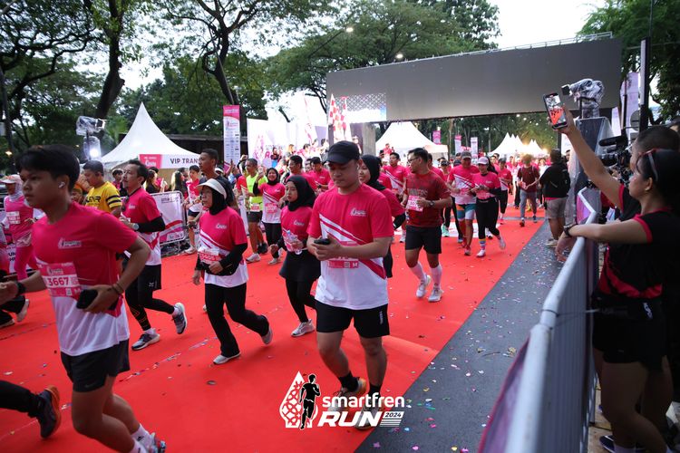 Race photo from Smartfren Run 2024