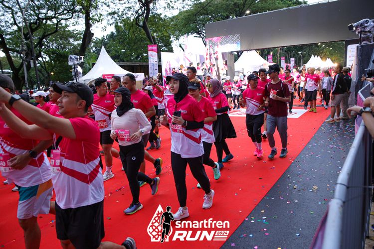Race photo from Smartfren Run 2024