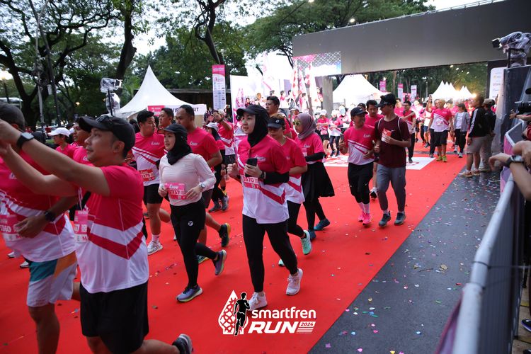 Race photo from Smartfren Run 2024