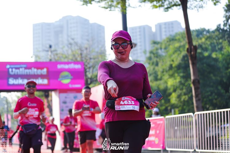 Race photo from Smartfren Run 2025 