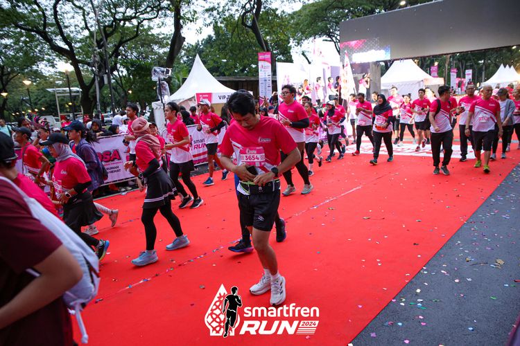 Race photo from Smartfren Run 2024