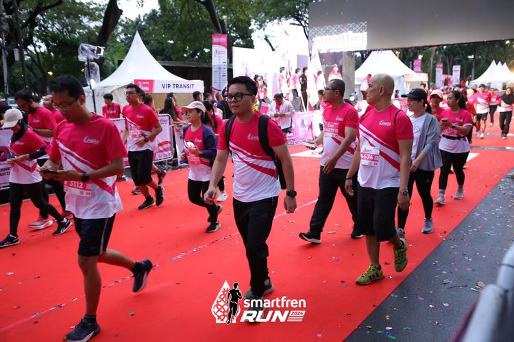 Race photo from Smartfren Run 2024