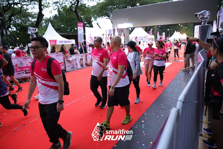 Race photo from Smartfren Run 2024