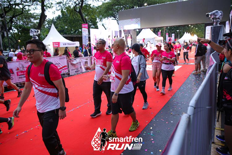 Race photo from Smartfren Run 2024