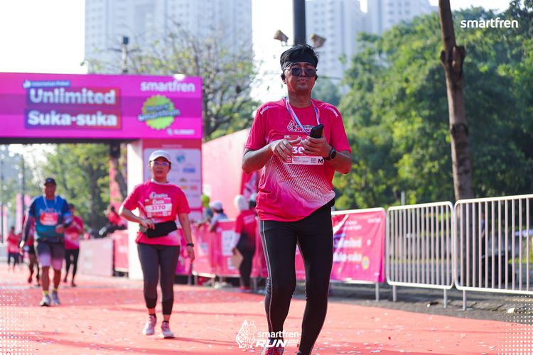 Race photo from Smartfren Run 2025 