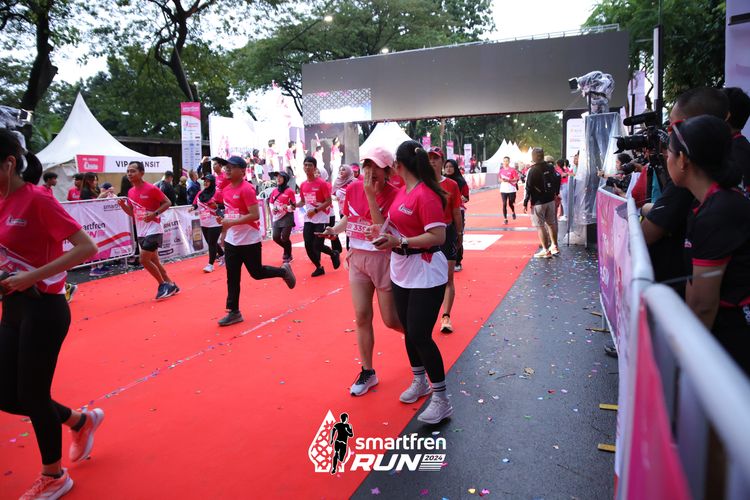 Race photo from Smartfren Run 2024