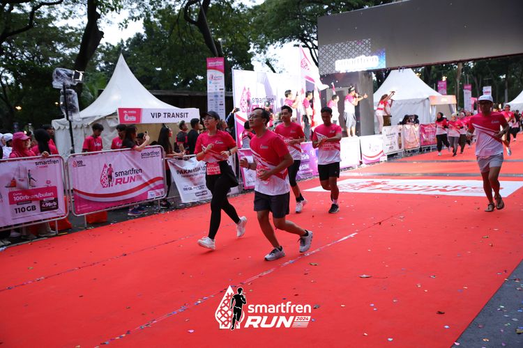 Race photo from Smartfren Run 2024