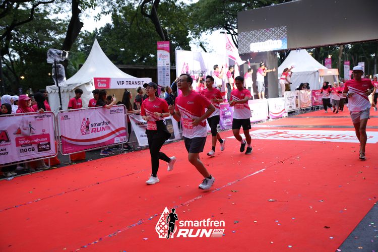 Race photo from Smartfren Run 2024