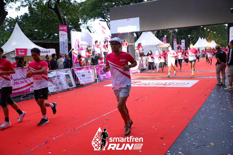 Race photo from Smartfren Run 2024