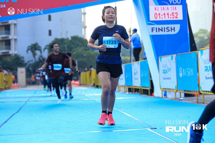 Race photo from Nu Skin Run 10K