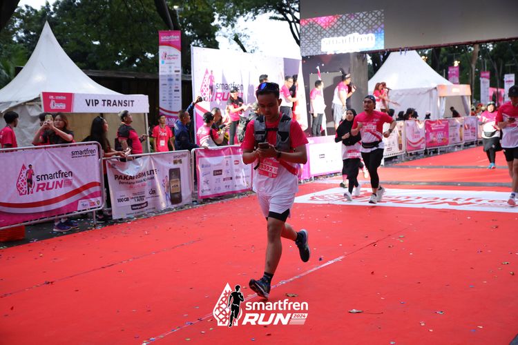 Race photo from Smartfren Run 2024