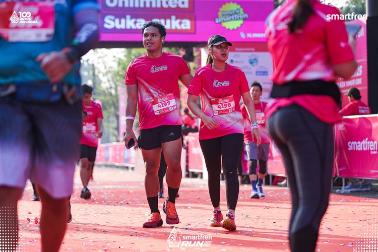 Race photo from Smartfren Run 2025 
