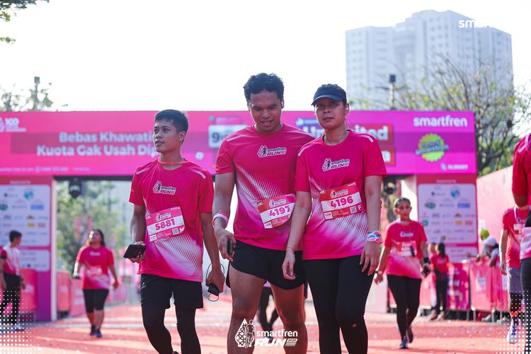 Race photo from Smartfren Run 2025 