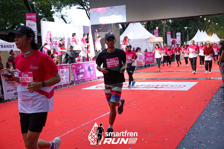 Race photo from Smartfren Run 2024
