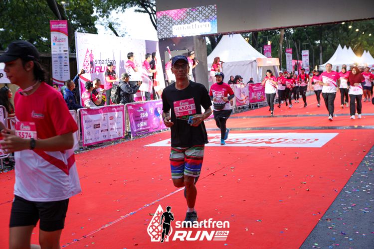 Race photo from Smartfren Run 2024