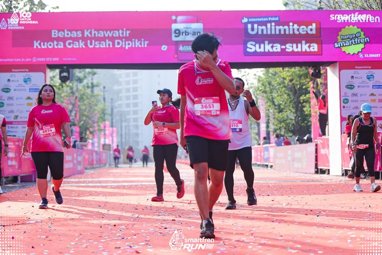 Race photo from Smartfren Run 2025 